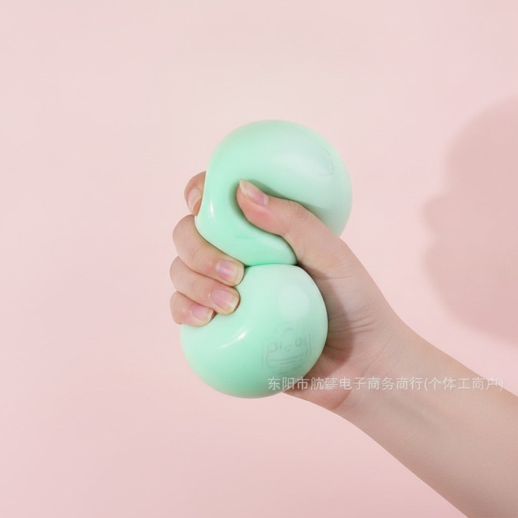 Squishy Sensory Ball Toy - Light Blue - squeeze in hand