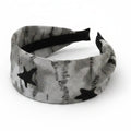 Black Star Grey Knit Hairband – hair accessories (view 1)