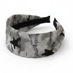 Black Star Grey Knit Hairband – hair accessories (view 1)