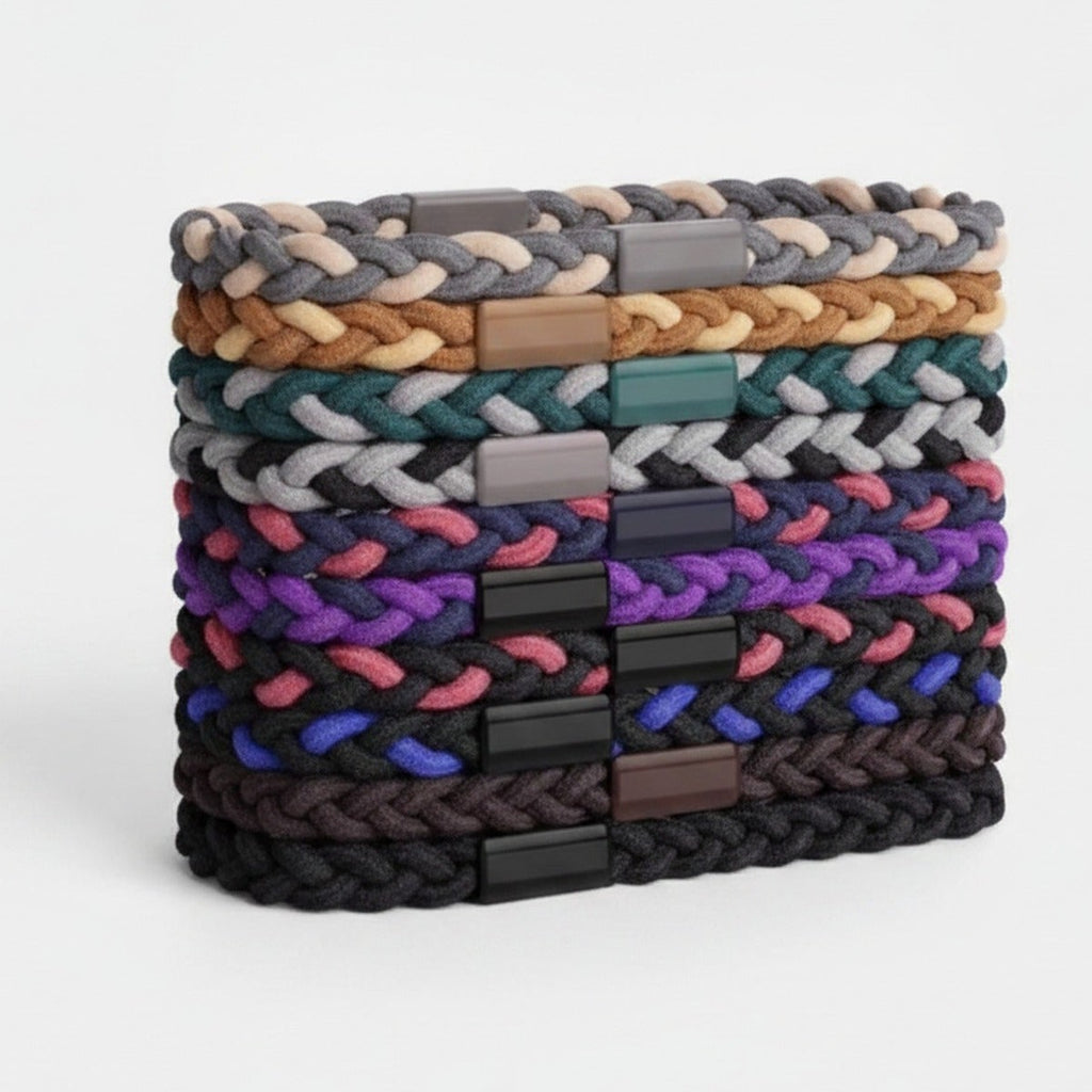 Braided Hair Clips Colorful Multi-Pack Set – hair accessories (view 1)