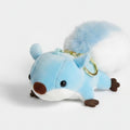 Fluffy Squirrel Keychain - Blue