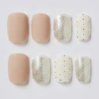 Press-On Nail Art Set - Champagne Mix