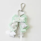 Ribbon Bow Bag Charm - Sage Green