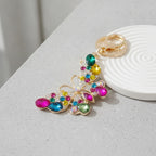 Sparkly Butterfly Charm Keychain - Multicolor