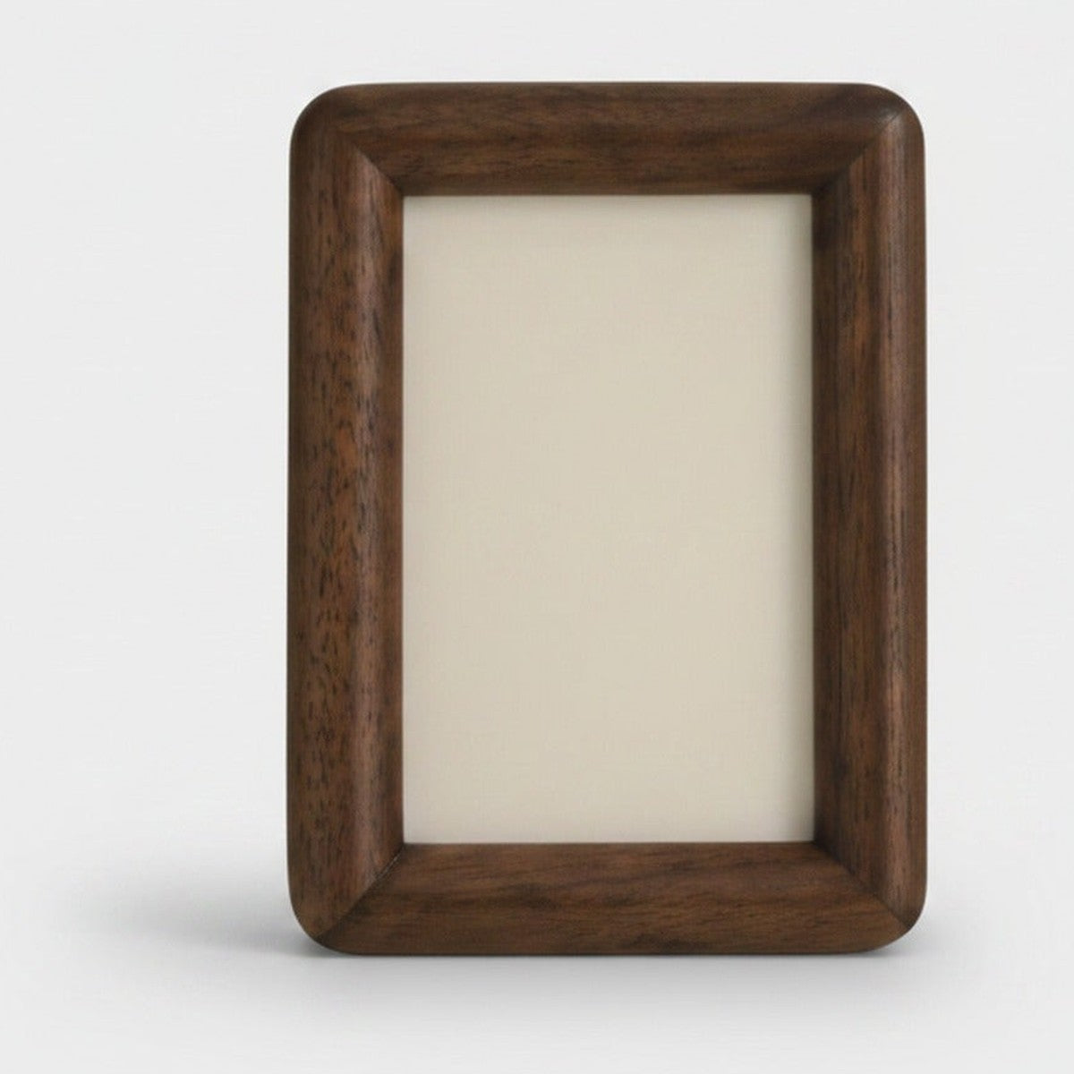 Walnut Wood Picture Frame Rounded Corners – stationery (view 1)
