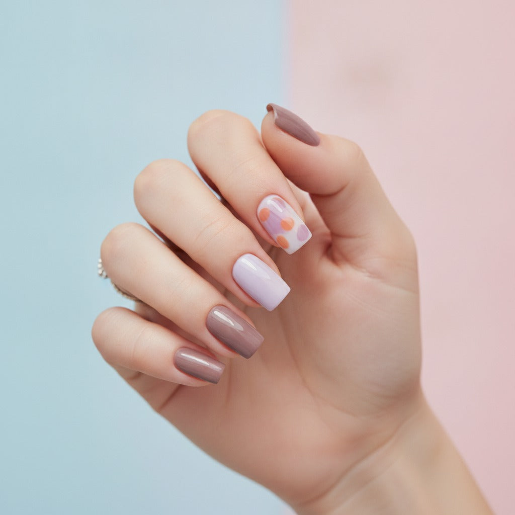Ombre Gradient Press-On Nail Set - Soft Gradient Mix