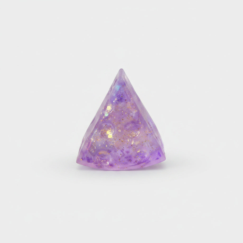 Glitter Triangle Cheese Squishy - Purple