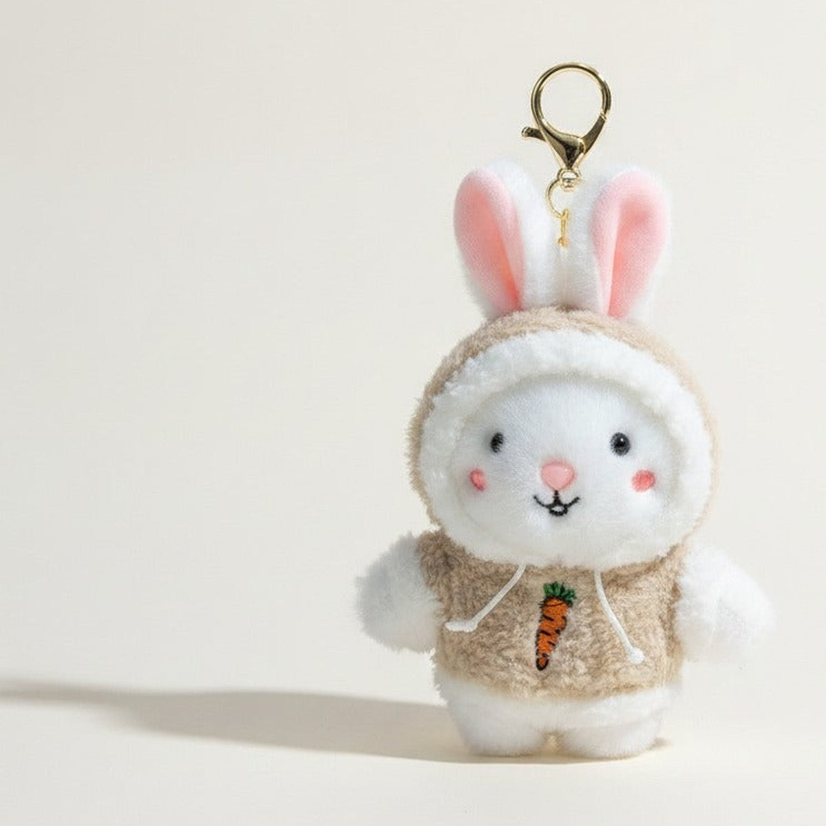 Cute Rabbit Plush Keychain Charm – novelty & toys (view 1)