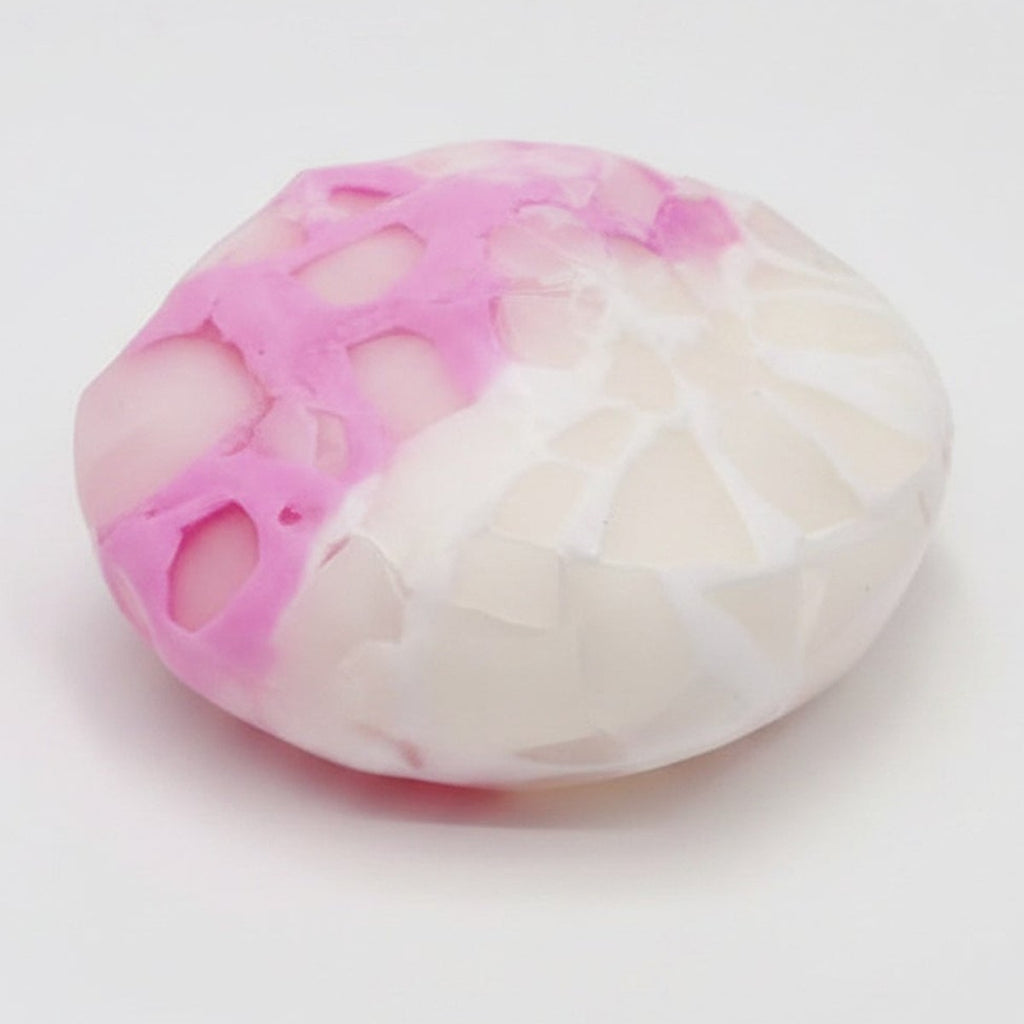 Squishy Stress Ball - Pink & White