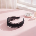 Lace Padded Headband - Black