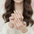 Celestial Coffin Ring Set - Gold & Sapphire