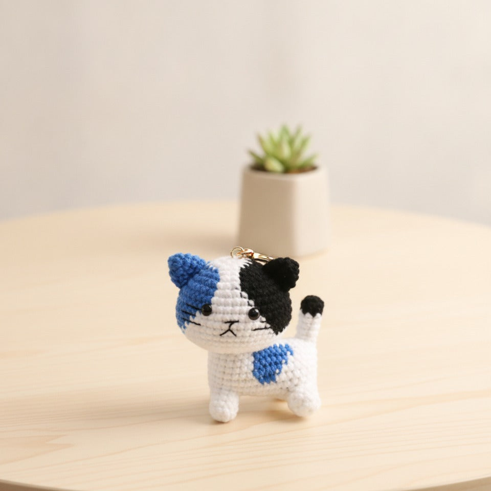 Mini Crochet Keychain DIY Kit - Cat