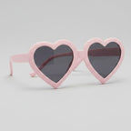 Heart Shape Pink Sunglasses With Dark Lenses – eyewear (view 1)