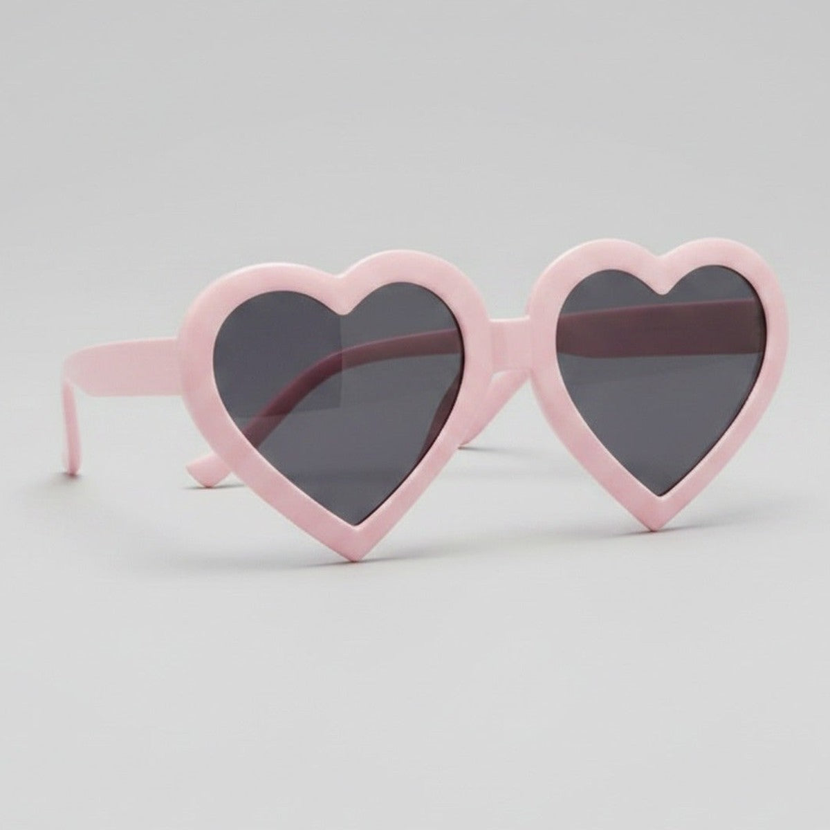 Heart Shape Pink Sunglasses With Dark Lenses – eyewear (view 1)