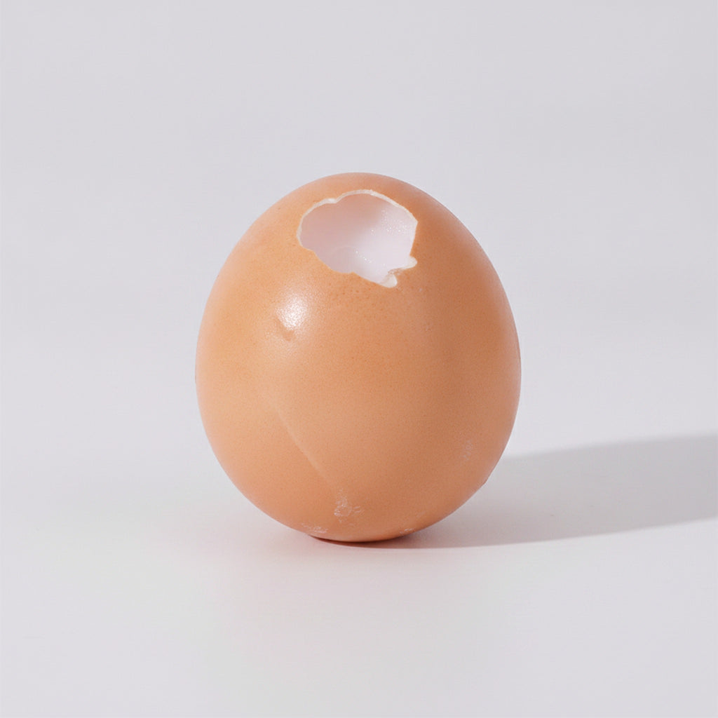 Cracked Egg Squishy Toy - Natural