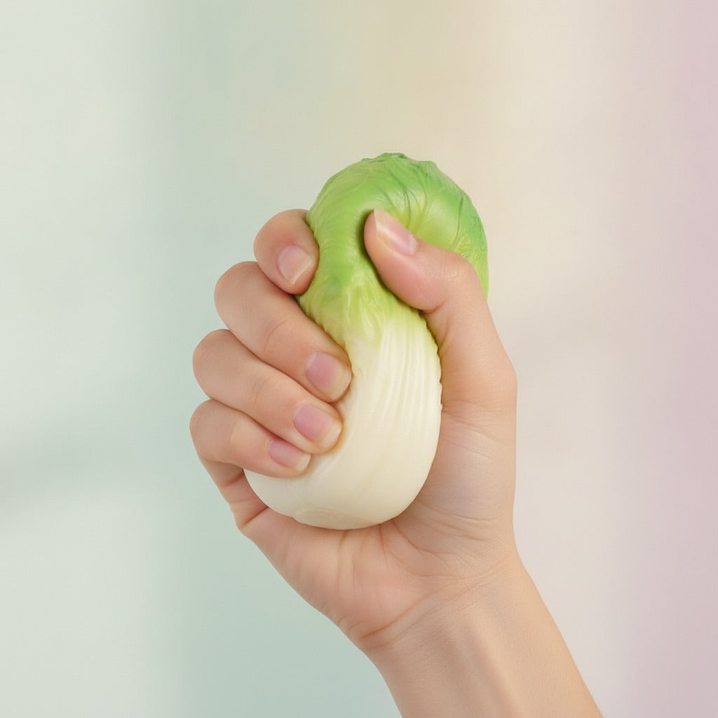 Realistic Chinese Cabbage Vegetable Squeeze Stress Toy - squeeze in hand