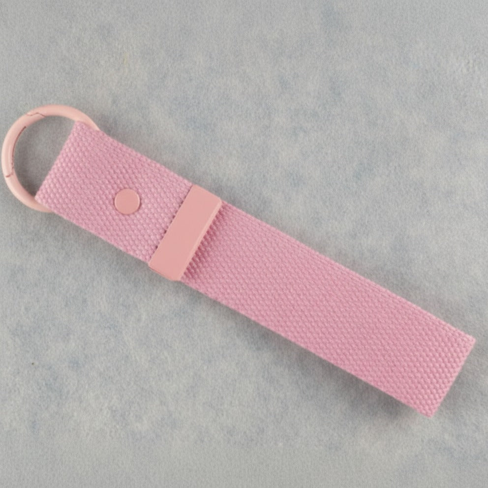 Fabric Keychain DIY Set - Pink / Pink Buckle
