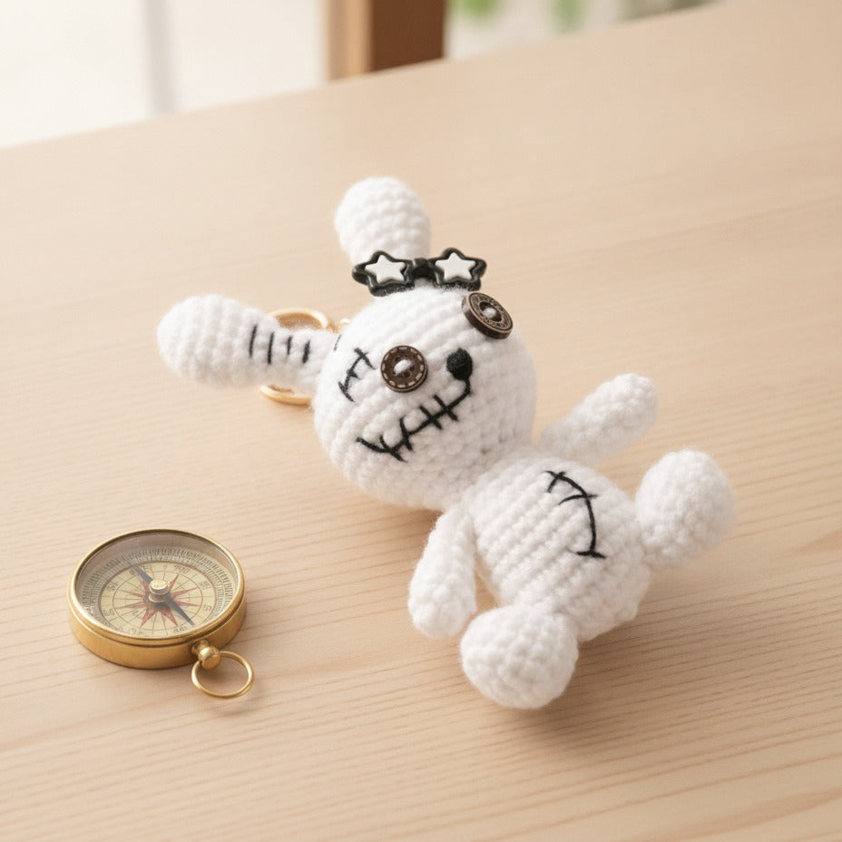 Mini Crochet Keychain DIY Kit - Bunny