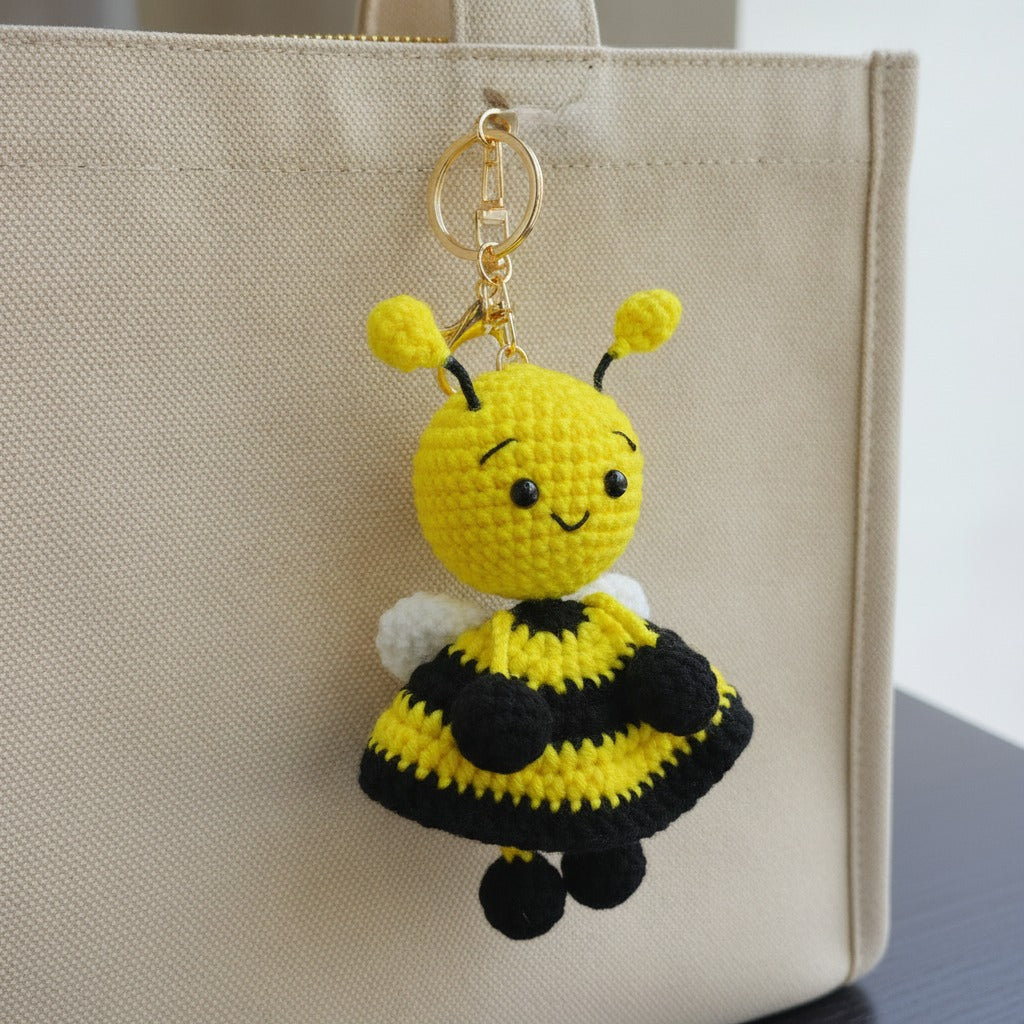 Mini Crochet Keychain DIY Kit - Bee