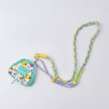 Braided Lanyard Phone Sling with Pouch - Adjustable Crossbody Green Purple Yellow Rope Pouch Set – tech (view 1)