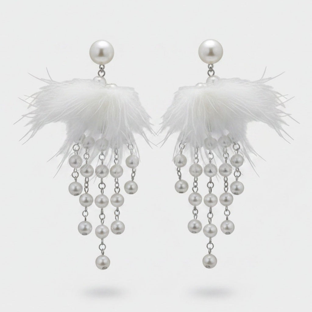 Feather Butterfly Rhinestone Drop Earrings - Jianyou Accessories 2 – jewelry (view 1)