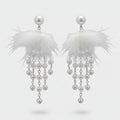 Feather Butterfly Rhinestone Drop Earrings - Jianyou Accessories 2 – jewelry (view 1)