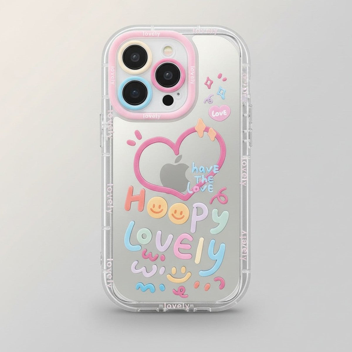 Transparent Cute Mirror Hoopy Lovely Phone Case – tech (view 1)