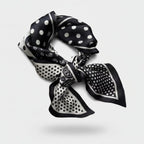 Polka Dot Black White Bandana Scarf – scarves & belts (view 1)