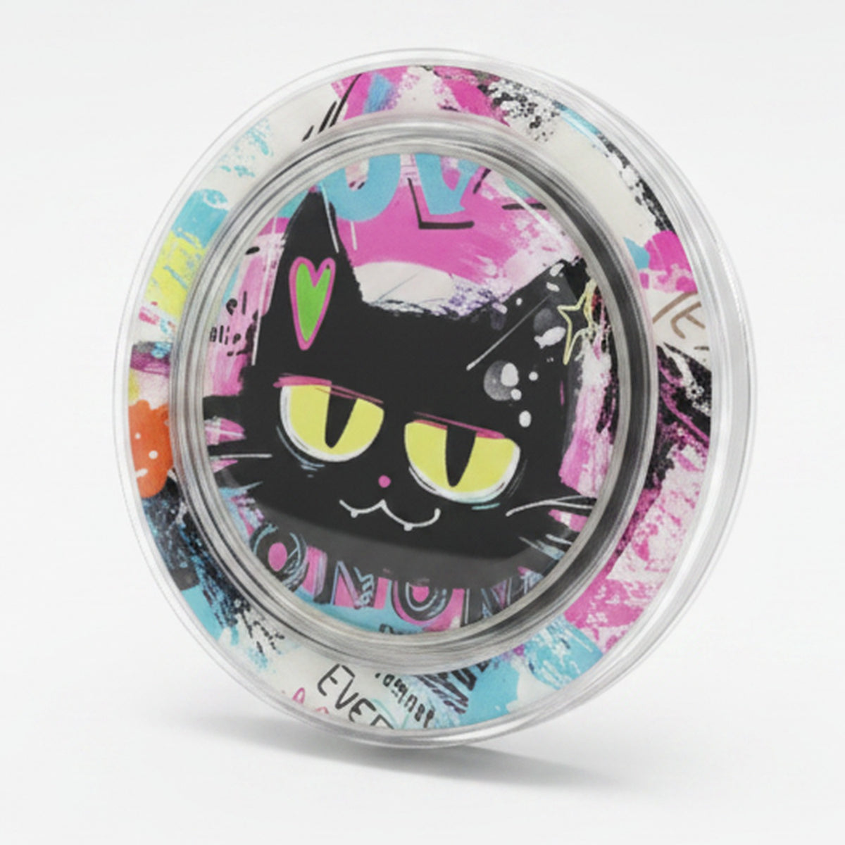 Graffiti Cat Phone Grip – tech (view 1)