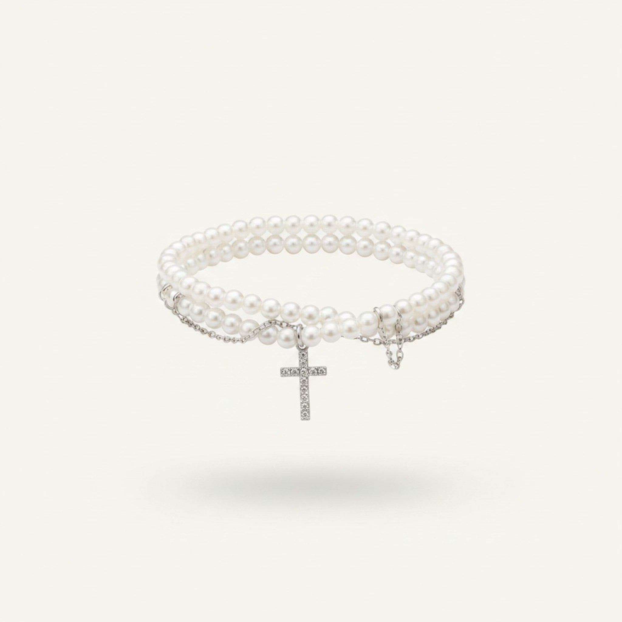 Chunky Pearl Charm Bracelet – jewelry (view 2)