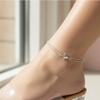 Gold Double Chain Butterfly Bracelet
