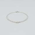 Double Chain Butterfly Bracelet - Steel Anklet 19+5cm S103