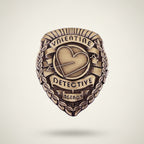 Valentine Detective Agency Collectible Metal Badge – novelty & toys (view 1)