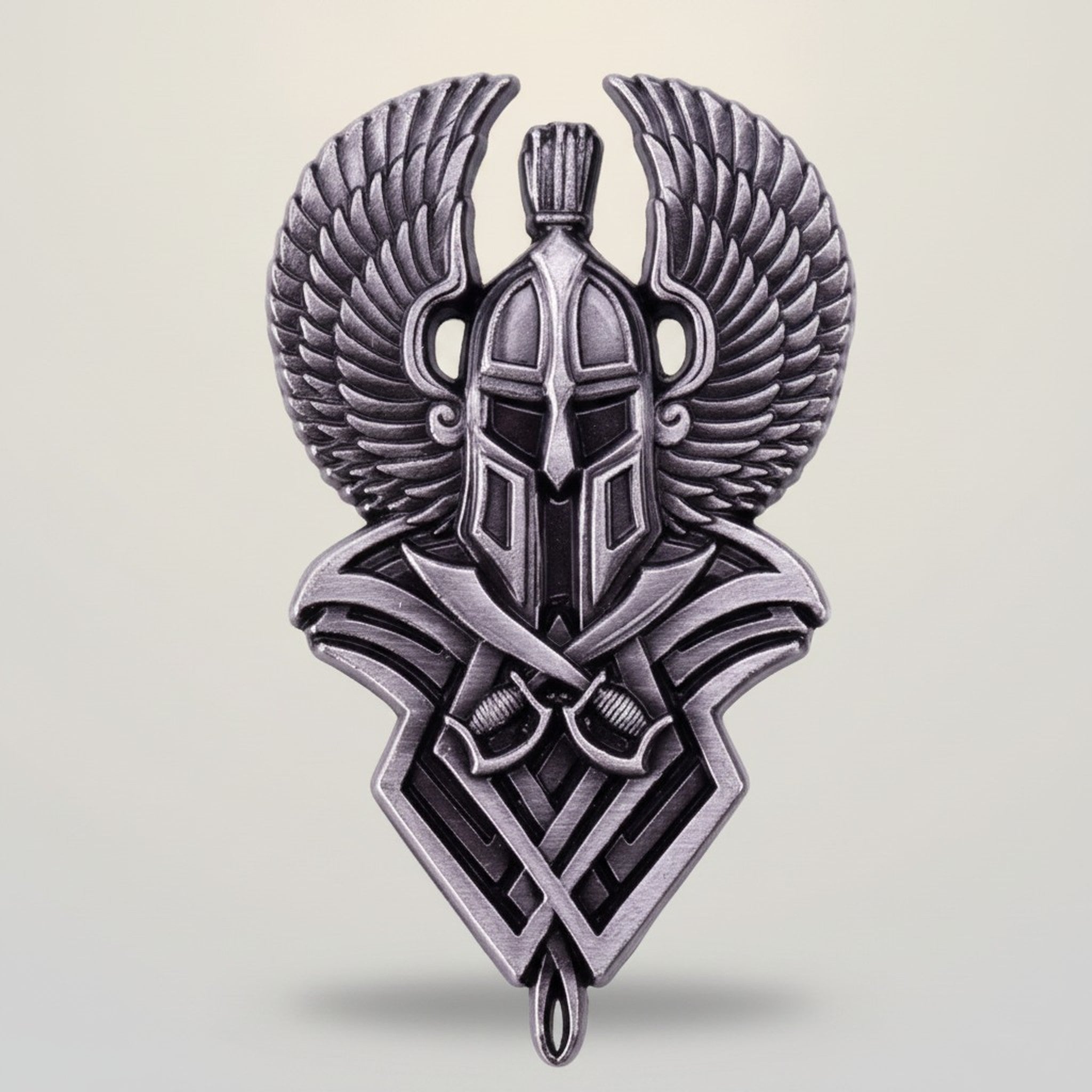 Winged Warrior Helmet Crest Pin – apparel accessories (view 1)