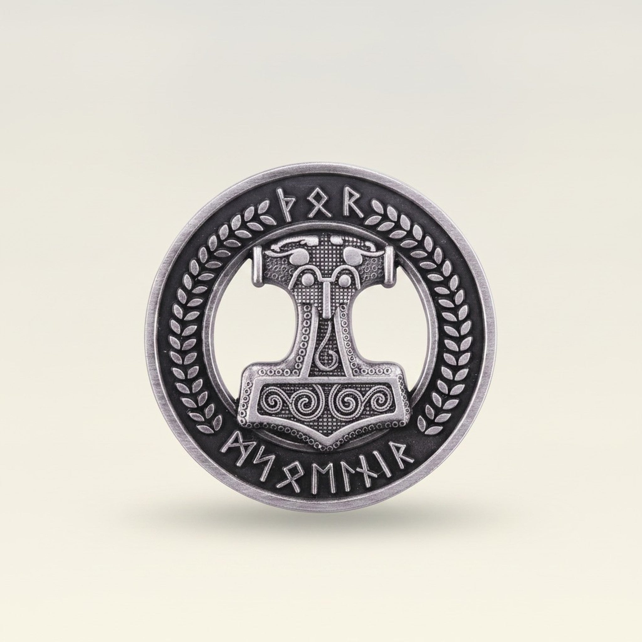 Thor's Hammer Mjolnir Norse Runic Medallion – jewelry (view 1)