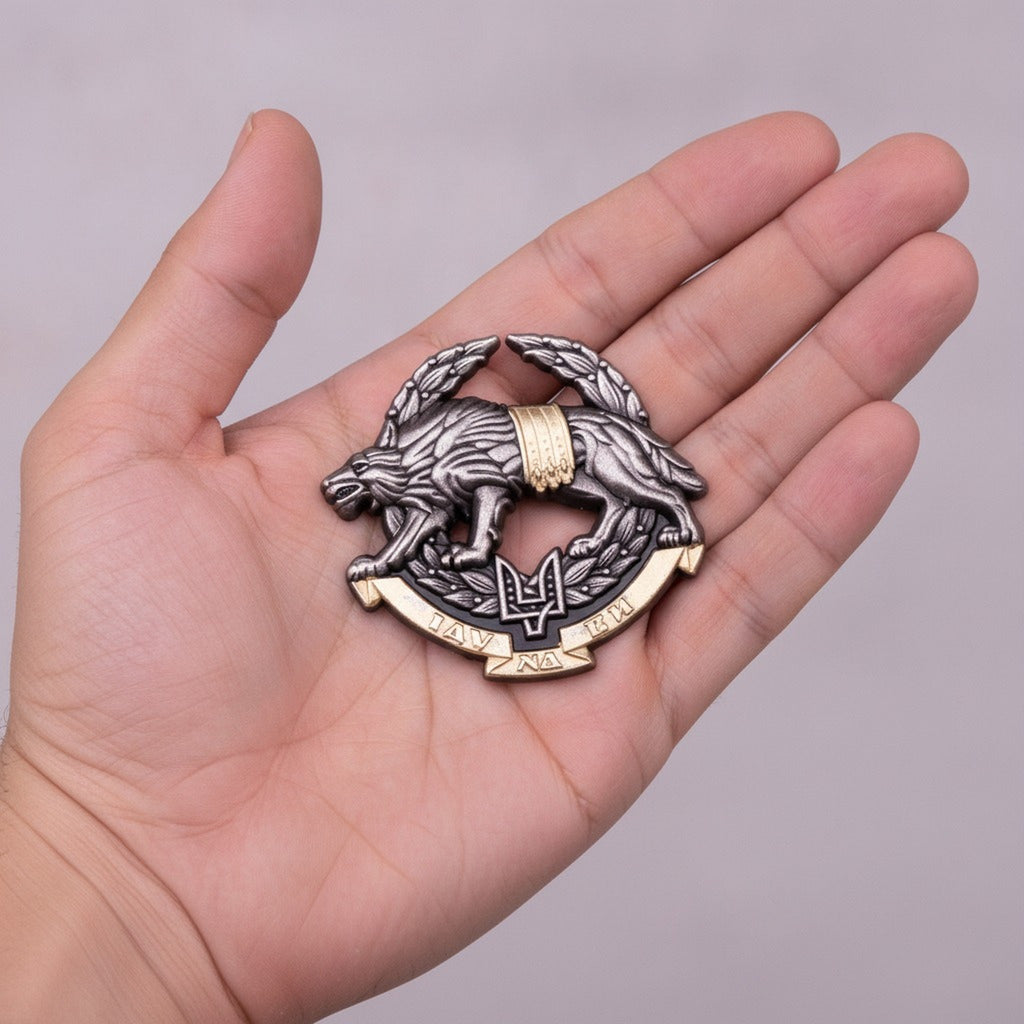 Ukrainian Lion Trident Emblem Badge – apparel accessories (view 3)