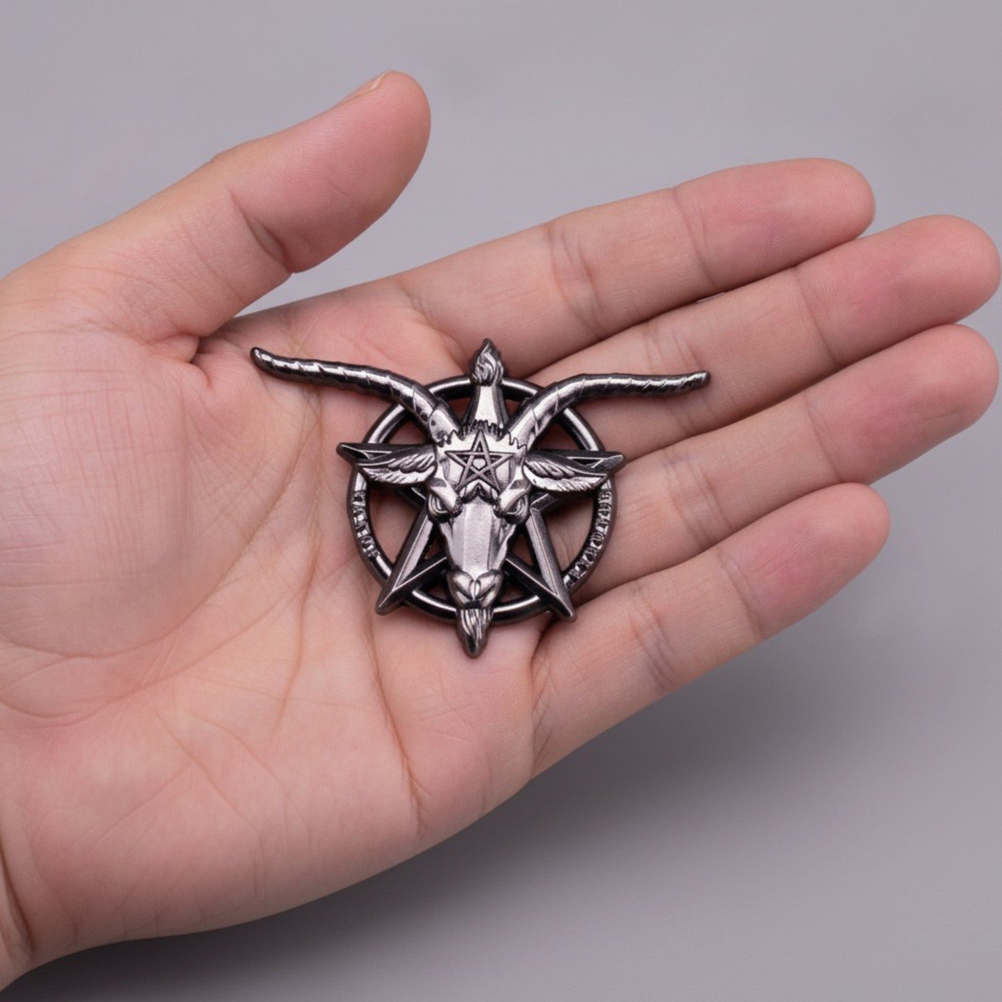 Baphomet Goat Head Pentagram Emblem – jewelry (view 3)