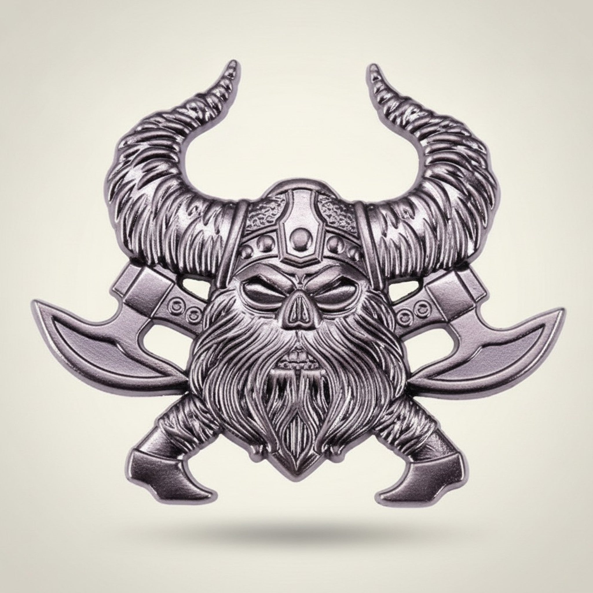 Nordic Warrior Head With Axes Design – apparel accessories (view 1)