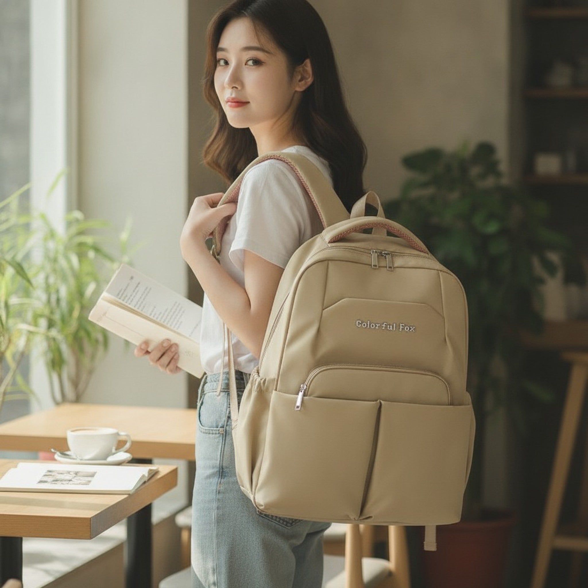 Modern Multi-Pocket Everyday Backpack – bags & wallets (view 3)