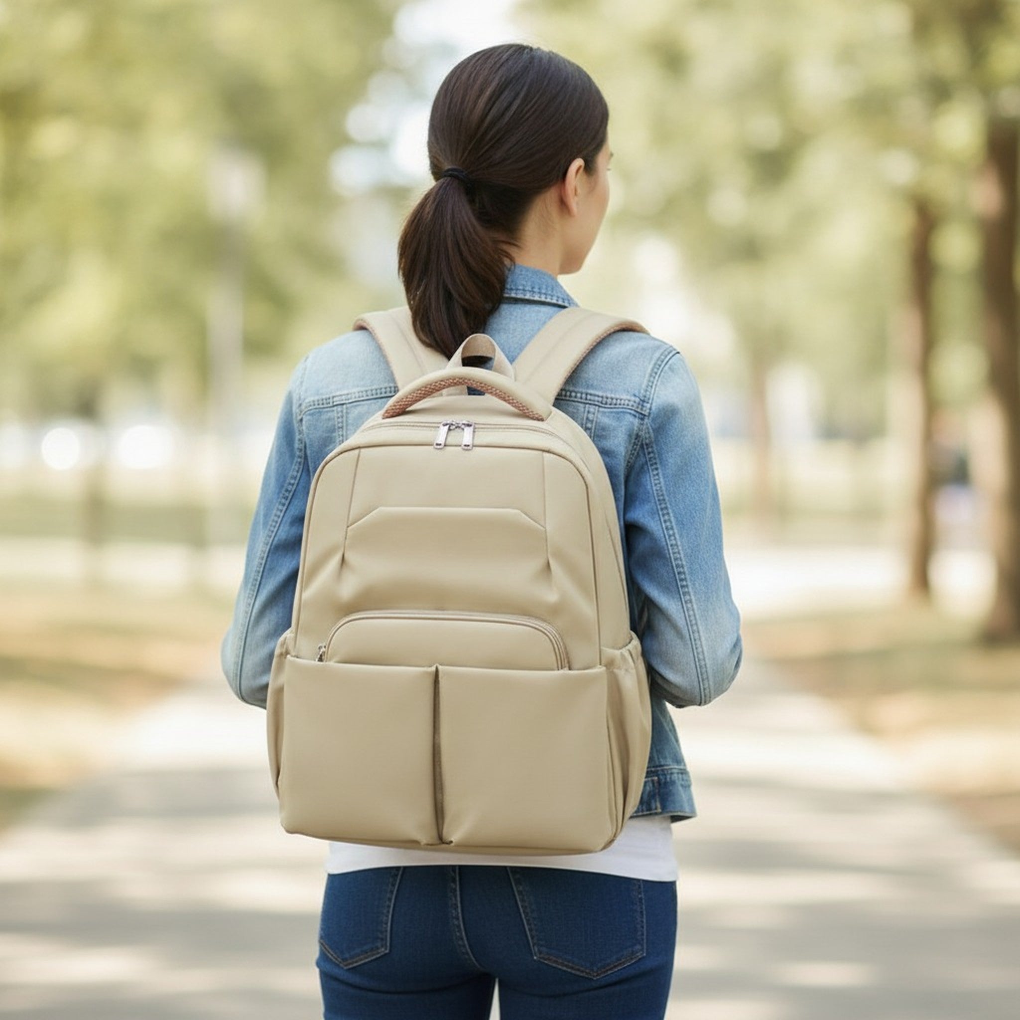 Modern Multi-Pocket Everyday Backpack – bags & wallets (view 4)
