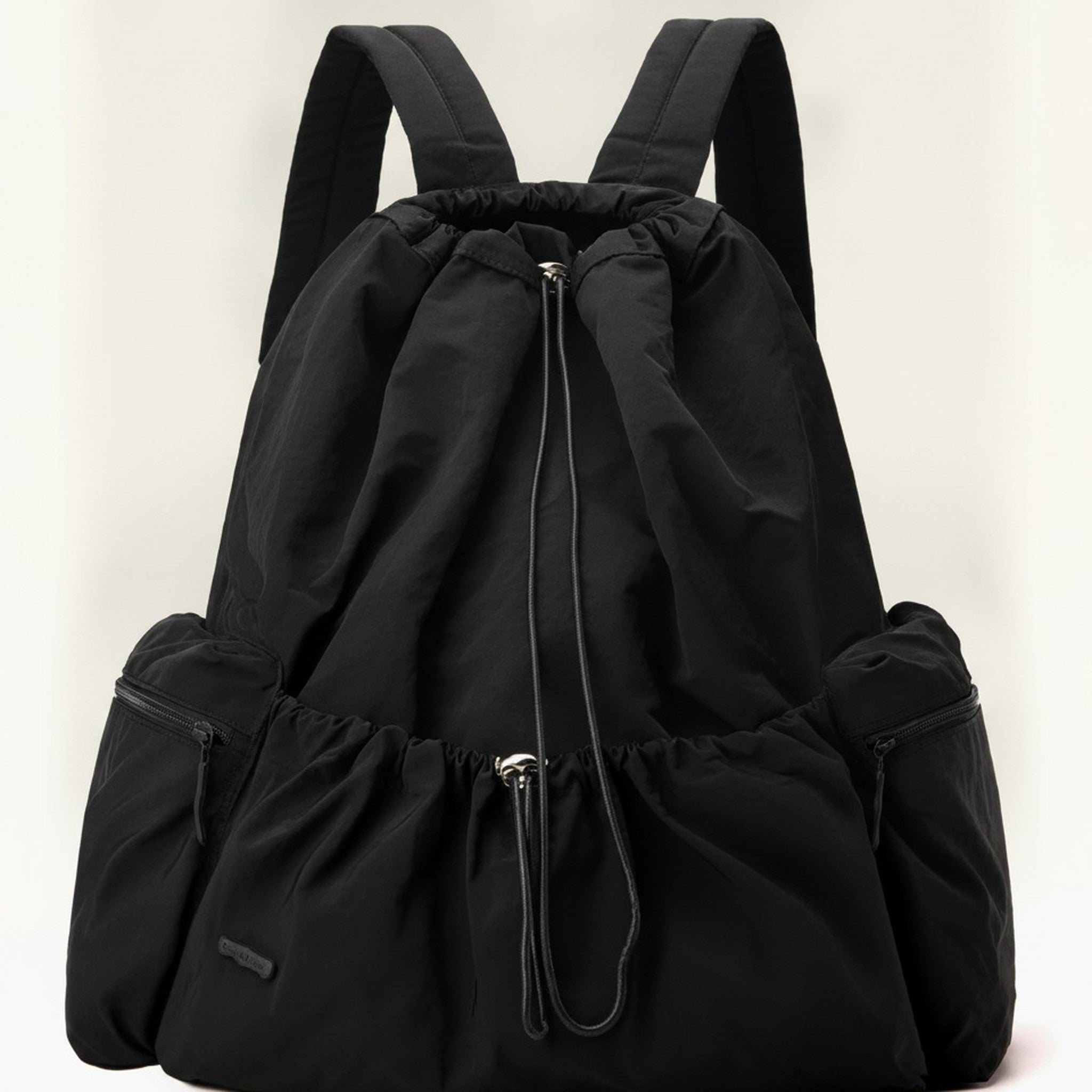 Chic Crinkled Drawstring Backpack – bags & wallets (view 1)