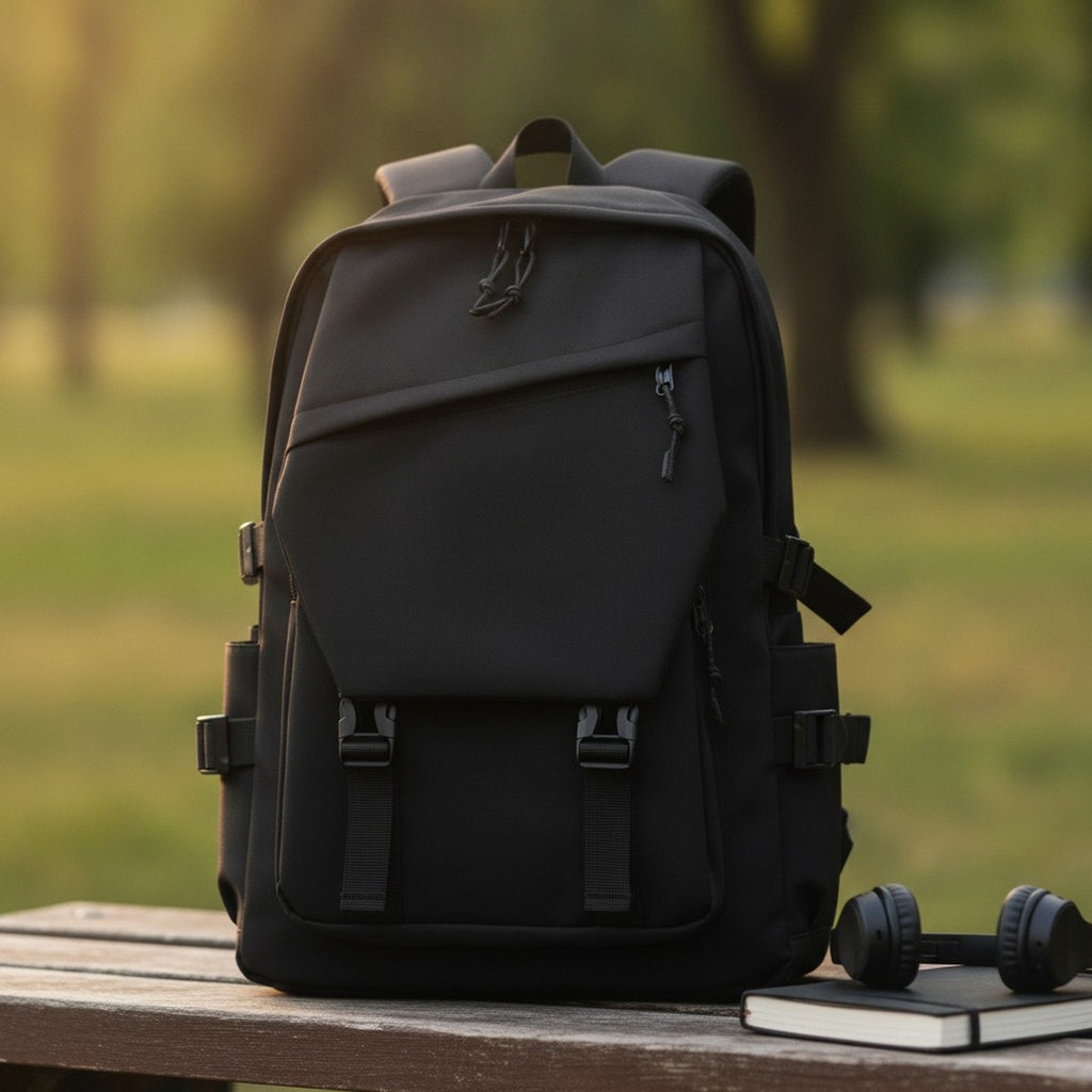 Classic Minimalist Everyday Backpack – bags & wallets (view 5)
