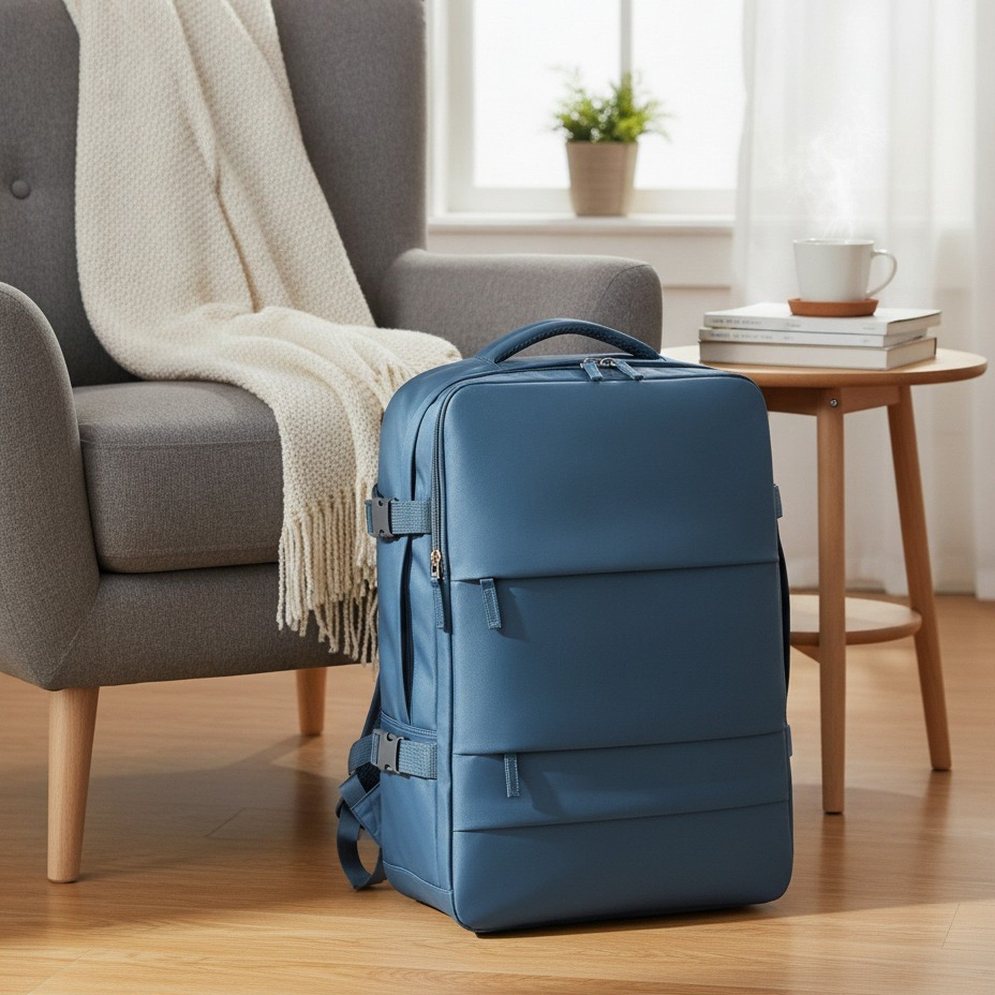 Sleek Modern Travel Laptop Backpack – bags & wallets (view 3)