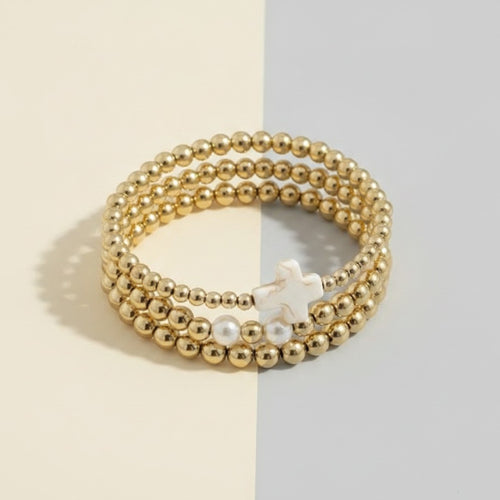 Beaded Stackable Bracelet Set – jewelry (view 1)