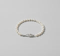 Pearl Beaded Bracelet With Silver Clasp – jewelry (view 1)