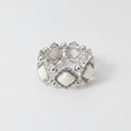 Stone Beaded Statement Bracelet - Bracelet White – jewelry (view 1)