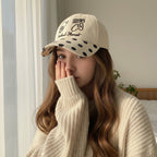 Camo Bear Hug Baseball Cap - Beige SS062