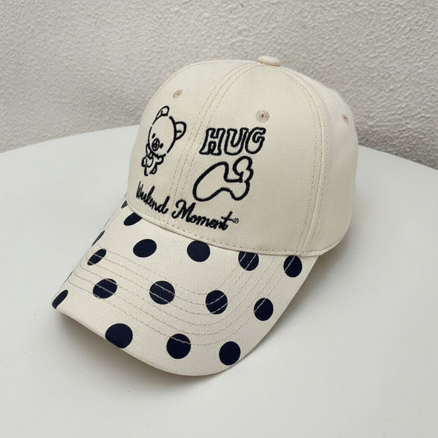Camo Bear Hug Baseball Cap - Beige SS062