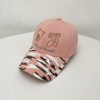 Camo Bear Hug Baseball Cap - SS0622 Pink – apparel accessories (view 1)