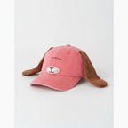 Puppy Ear Baseball Cap With Floppy Ears - Pink